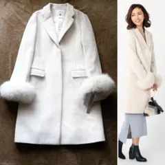 新品タグ付き ミューズリファインドクローズ FOXファー付きチェスターコート