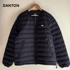 ダントン　クルーネック　インナーダウンジャケット ユニセックス 黒　アウター