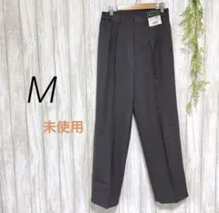 【未使用】紳士用 スラックスパンツ スーツ サイドゴム お仕事用 夏向き M