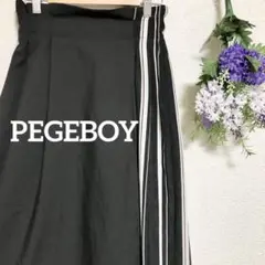 ♡PEGEBOY♡ページボーイ  プリーツ  ロング スカート 　アシンメトリー