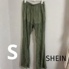 SHEIN レースパンツ カーキ Petite S レース　パンツのサムネイル