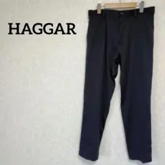 一点物✨HAGGAR スリムフィット スラックス パンツ ブラック