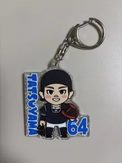 西武ライオンズ　龍山暖　デフォルメプレイヤーズ　ラメキーホルダー