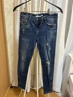 ZARA ダメージ加工 スキニーデニム 36