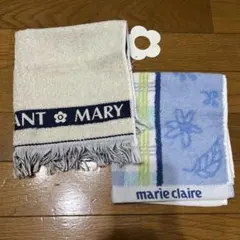 新品未使用　ハンドタオル2枚セット マリークワント＆マリクレール