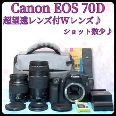 超高画質✨Canon EOS 70D ダブルレンズ 初心者 ハイアマチュア - メルカリ