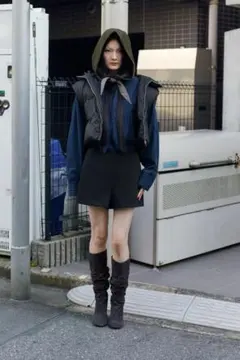 【新品タグ付き】ZARA ザラ フェザーダウンベスト(リボン) S