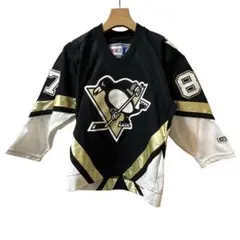 NHL ピッツバーグ ペンギンズ ユニホーム　ホッケーシャツ NHL ピッツバーグ・ペンギンズ チームロゴ ワッペン ホッケーシャツ