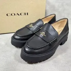 【超美品】コーチ COACH ルーシー ローファー レザー 24cmのサムネイル