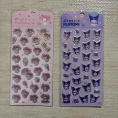 ダイソー　ぷくっとシール　サンリオ　マイメロ　クロミ