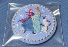 ディズニー アナと雪の女王 刺繍缶バッジ
