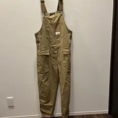 【ストリート】CHAOJIEFU オーバーオール サロペット カーキ L