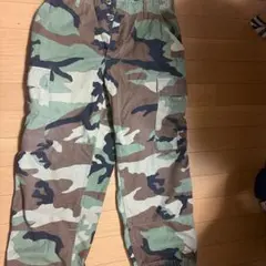 米軍放出品　ウッドランドカモ　迷彩　コンバット　ミリタリーパンツ　カスタム品