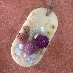3905】難あり・ハムスター ボールチェーンチャーム 青いかすみ草と蕾