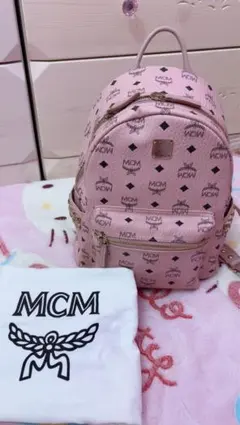 MCM リュック バックパック ピンク スモールサイズ S