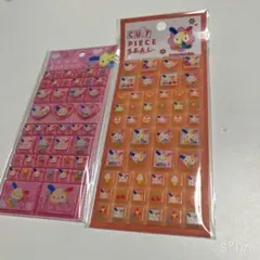 ウサハナ タイルシール カットピースシール 2点セット