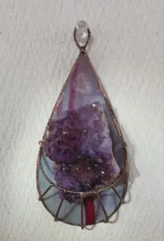 ❤❤アメジスト原石　 壁掛けペンダント飾り✨✨