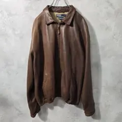 Polo by Ralph Lauren レザー ブルゾン 90s XLのサムネイル