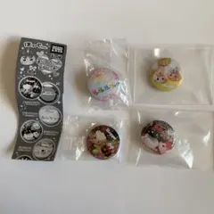 ほっぺちゃん　缶バッジ　４個セット　サン宝石