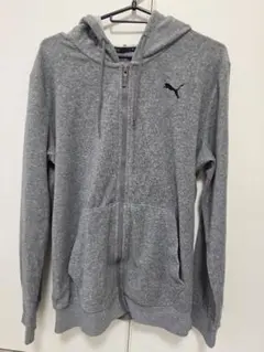 PUMA グレー ジップアップパーカー Sサイズ