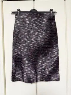 ツイード ひざ丈スカート