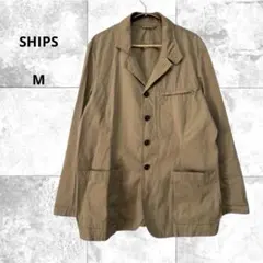 シップス　テーラードカジュアルジャケット　コットン　アウター　羽織り　M