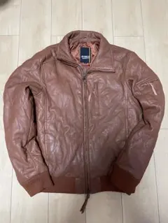 AVIREX VARSITY レザージャケット ブラウンのサムネイル