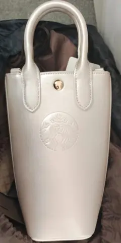 スターバックスSAKURA2026ボトルショルダーバッグメタリックピンク