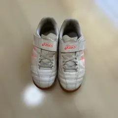 ASICS JUNIOLE サッカーシューズ ホワイト/ピンク19センチ