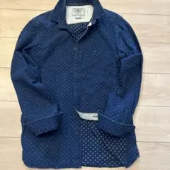 ザラ ZARA MAN デニムコレクション 長袖シャツ ネイビー