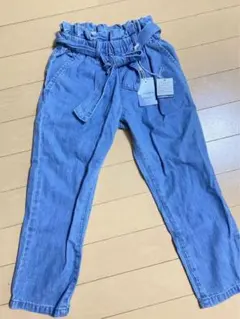 ロ*)様 新品未使用品！BREEZEブリーズ　110（９分丈）綿100%パンツのサムネイル