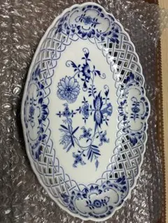 MEISSEN マイセン ブルーオニオン メッシュプレート - メルカリ