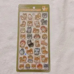 ボンボンドロップシール　ボンドロ　シール　和柄　柴犬　ボンボン　ドロップ　犬