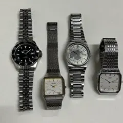 ジャンク腕時計　まとめて4点　SEIKO CASIO ダイバーズ　クォーツ