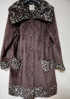 お買い得 TUNIC 無地×アニマル柄 部屋着 ガウンのサムネイル
