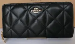 ★COACH キルティング ブラック 長財布★新品未使用★