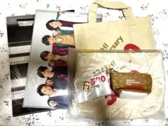 嵐5×20グッズセット(クリアファイル、バッグ、ポーチ２点、キーホルダー)