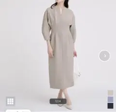 ロングワンピース 長袖 冬