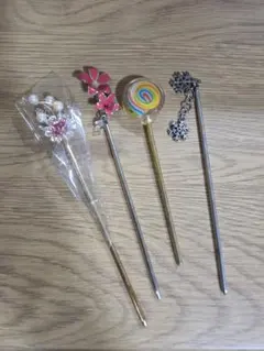 かんざし 髪飾り 4本セット