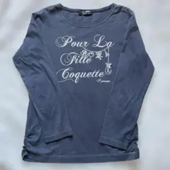 pom ponette 長袖カットソー ブラック