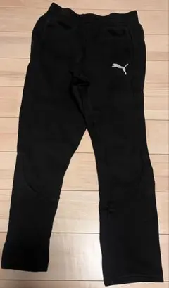 PUMA 黒 ロングパンツ サイドポケット付き