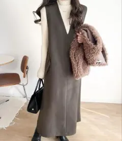 vネック　ワンピース　クラシカルエルフ