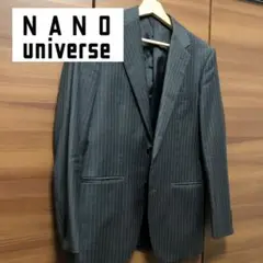 ナノユニバース グレー ストライプ ジャケット　REDA