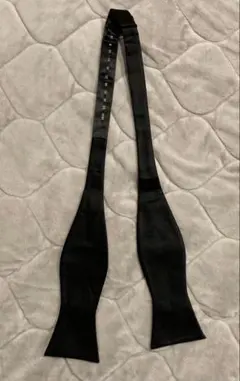 100%シルク 手結び蝶ネクタイ 黒