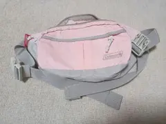 Coleman ウエストポーチ ピンク・グレー