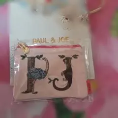 PAUL & JOE ポーチ ピンク　 動物刺繍 猫チャーム付のサムネイル