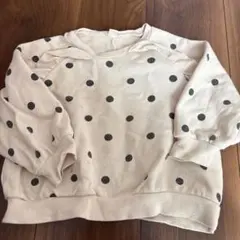 après les cours ドット柄トレーナー 90