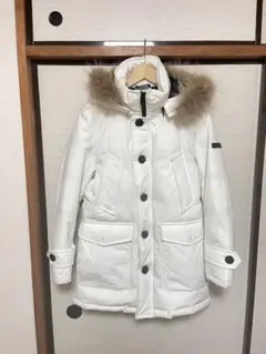 ★極美品★ ブラックレーベル シルバーフォックス グース ダウンコート 三陽商会