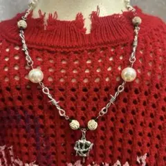 【ハンドメイド】だーくナイトなネックレス