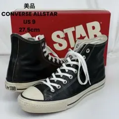 美品 CONVERSE ALLSTAR J HI LEATHER BLACK